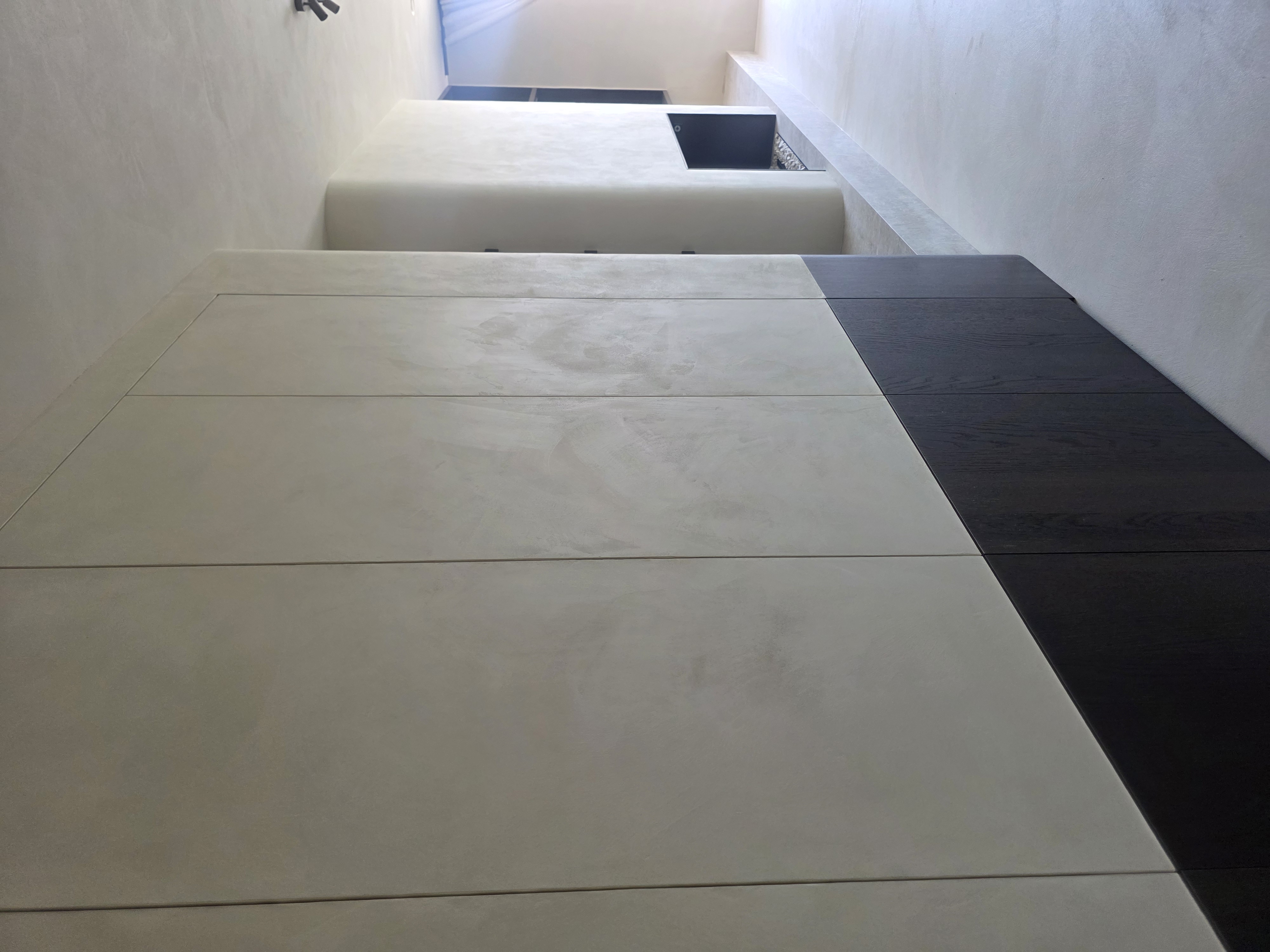 Wandpanelen met microcement